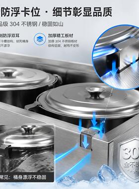 商用水果捞冰粉展示柜豆花醪糟糖水冷藏冰柜清补凉四果汤展示柜
