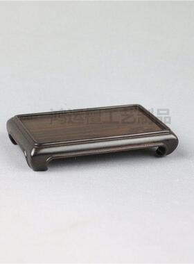 紫光檀红木摆件奇石盆景印章底座整木茶壶文玩玛瑙微型整木木托