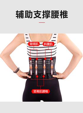 腰椎间盘突出腰肌劳损超轻薄透气支撑护腰带腰托腰围男女四季通用