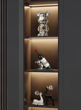 现代轻奢水晶球麋鹿摆件高档家居客厅玄关办公室电视柜酒柜装饰品