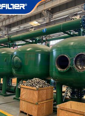 70m³/h水产养殖水体净化全自动反冲洗浅层砂过滤器低运维成本