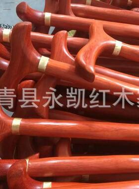 鸡翅木拐杖红花梨手杖防滑鸡翅木 红花梨拐杖 木质拐杖厂家 拐棍