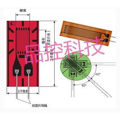 三轴应变片应力测试仪阿克蒙德三轴应变花TSK-1A-120-3A-11L1M2S - 图0