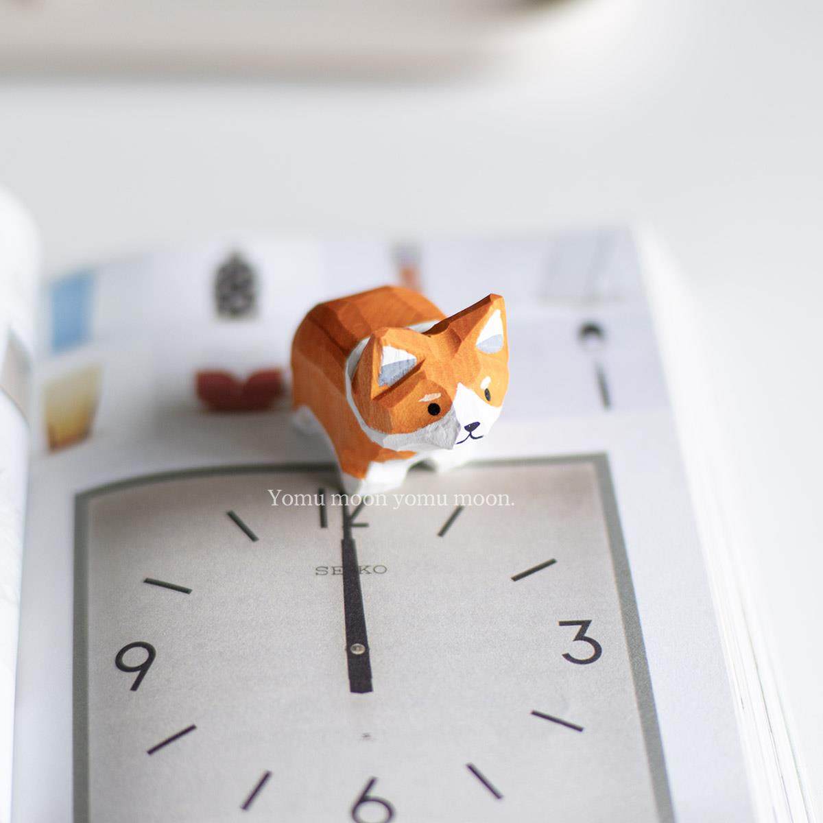 木雕小摆件 可爱治愈动物柯基老虎兔子猫咪柴犬桌面装饰品纯手工,淘宝优惠券,粉丝福利购,淘宝优惠卷