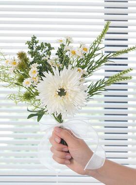 小花束假花仿真花摆设仿真玫瑰花人造花摆件花仿生花塑料花装饰花