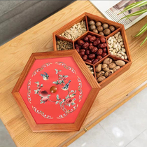 Su Embroidery Swing Piece New Chinese Solid Wood Embroidery Fruit Pan < Laughing At The Usual Opening > Upscale New Year Full Box Collection Gift Giving Gift