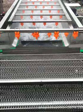 海鲜果蔬气泡清洗机全自动预制菜加工设备喷淋式牛百叶清洗机