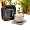 Xiangyunlong travel tea set portable outdoor travel ceramic quick cup single teapot and tea cup small set