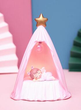 精天使妮1121-7宝贝帐篷摆件女生卧室儿童安房美装饰品星星灯灯厂