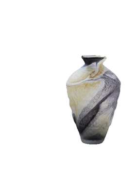 轻奢美式简约渐变磨砂玻璃花瓶北欧摆件客厅餐桌样板间酒店装饰品