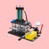 Laboratory hydraulic sample preparation and cutting machine pneumatic plastic leather rubber dumbbell sample preparation and testing machine