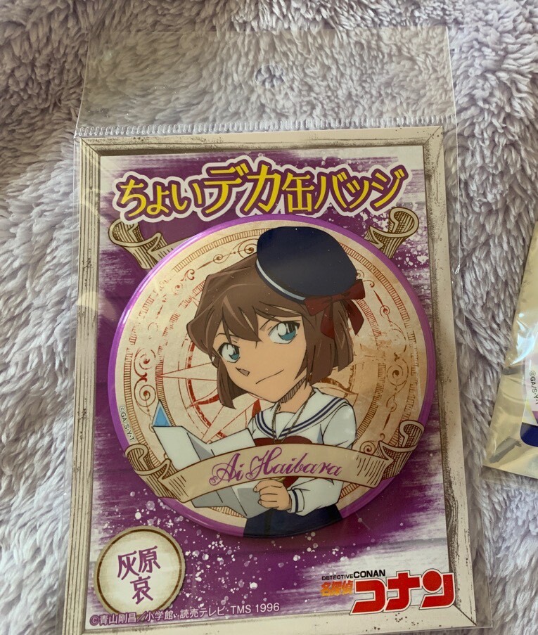 名探偵コナン 中国 缶バッジ 灰原哀 romantic star AGF