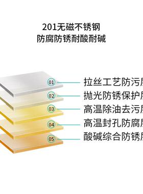 304不锈钢厨房置物架落地式四层收纳架商用储物架花格置物架