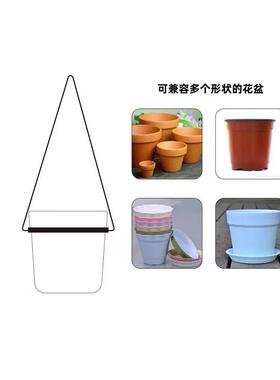 新款直销源头铁艺花盆挂架金属摆花盆架黑色园艺家庭阳台装饰花架
