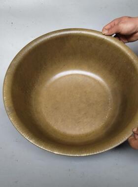 老式铜盆家用洗脸盆加厚黄铜手工盆宽边碳火盆水脸盆泡脚足浴婚盆