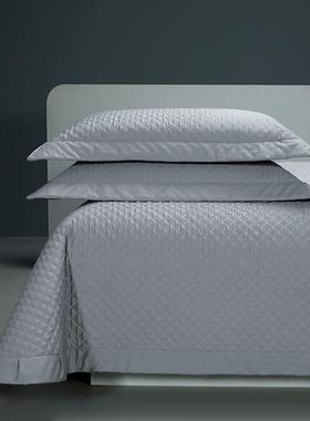 120支长绒棉床盖三件套高端轻奢纯棉绗缝被单件夹棉床单四季通用