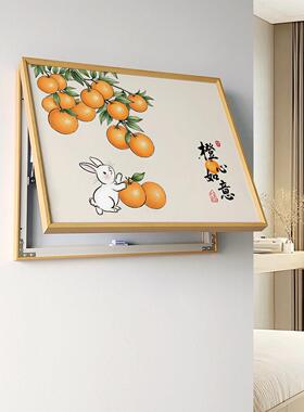 新式电表箱装饰画遮挡607中式电闸厅箱配电箱客厅总开中关打盒免