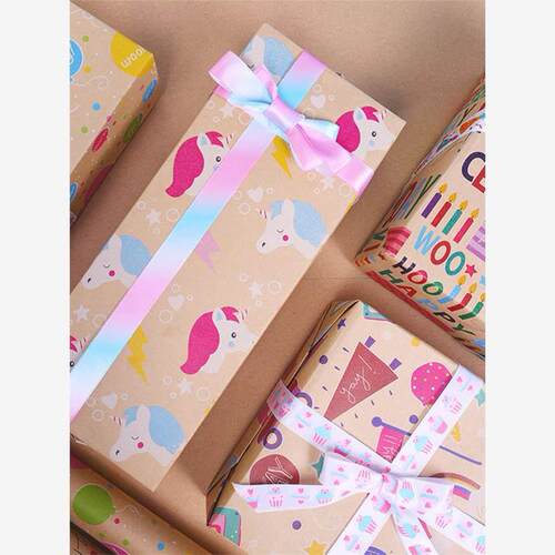 happy birthday包装纸 wrapping paper christmas gift packaging - 图1