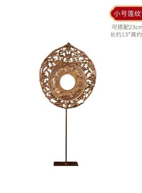 高档佛香天莲花纹四方底观音萨菩迦牟尼释佛像背光逸底座屏风背光