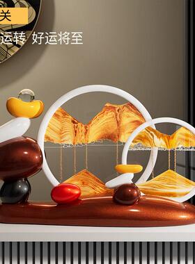 时来运转流沙画 画摆件高感客厅进门口电视柜关酒柜办公玄室装饰S