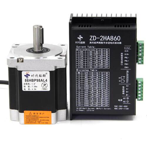 86两相步进电机驱动器套装4812NM86HBP155AL4S-TK0马达ZD-2HA860 - 图3
