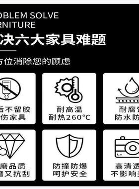 TPU薄膜水凝膜家具膜透明贴膜耐温防油防水茶几玻璃桌面保护膜