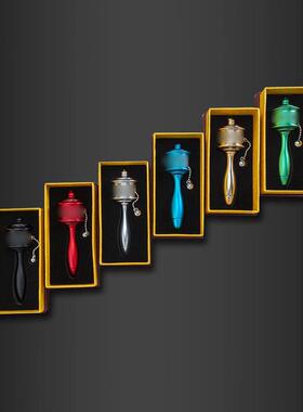 欧斯特手摇转轮室内家用手持转筒桌面转动金桶摆件多款可选