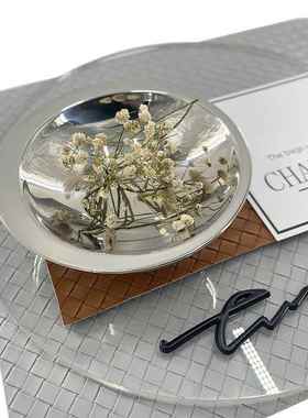 简约轻奢西装饰餐具套样板间656装餐盘摆件样板房餐盘餐桌软装摆