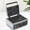 Electric heating donut machine, commercial six-compartment scone machine, round cake machine, Internet celebrity waffle machine, five-compartment donut machine