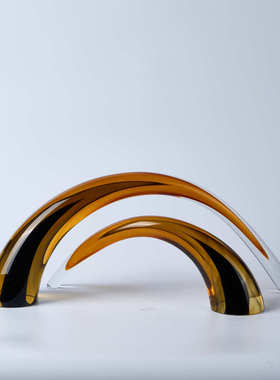 现代简约桌面搭配样板房光面拱门装饰品北欧客厅电视柜茶几摆件