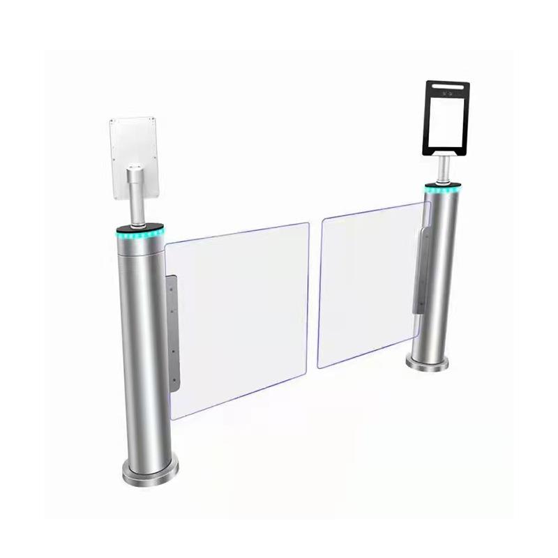 Construction site attendance access control pedestrian passage gate swing gate three-roller gate machine school community passage intelligent temperature measuring wing gate