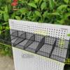 Hole board hanging basket punching board hook storage blue supermarket shelf hanging net basket hardware hanging net pocket storage rack hanging board