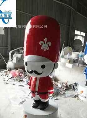玻璃钢碧桂园卡通公仔落地美陈摆件景观园林配饰树脂大型实体厂家