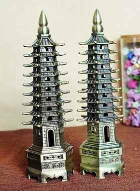 森舍新款金属工艺品文昌塔模型摆件9层13电镀做工精细文昌塔定制