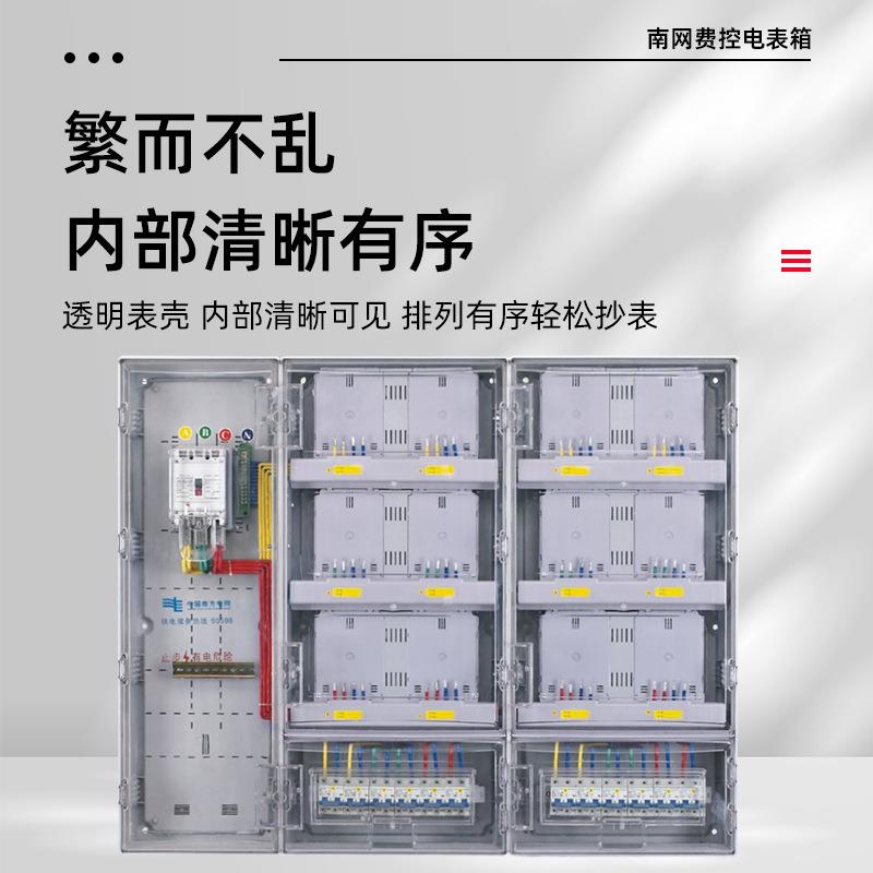 配电箱塑料透明单相户外家用电表箱厂家南网费控多户外电箱 - 图0