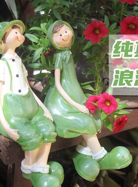 花园摆件吊脚娃娃户外庭院造景客厅电视柜露台阳台园艺花架装饰品