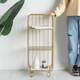Nordic iron mesh storage rack living room entrance sofa balcony multi-layer storage rack floor bedside storage cabinet