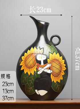北欧陶瓷酒柜装饰品摆件餐厅餐馆家庭博古架隔断室内轻奢家居饰品