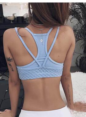 sexy popular sport Bra Women Fitness Cross Backless Yoga