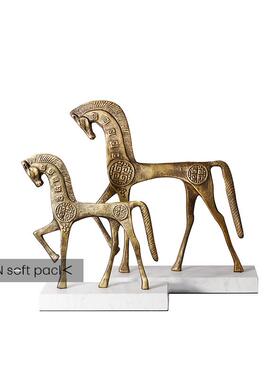 后现代欧式马ES-A6127匹塑雕装饰品家居厅酒柜书房客书架金摆属古