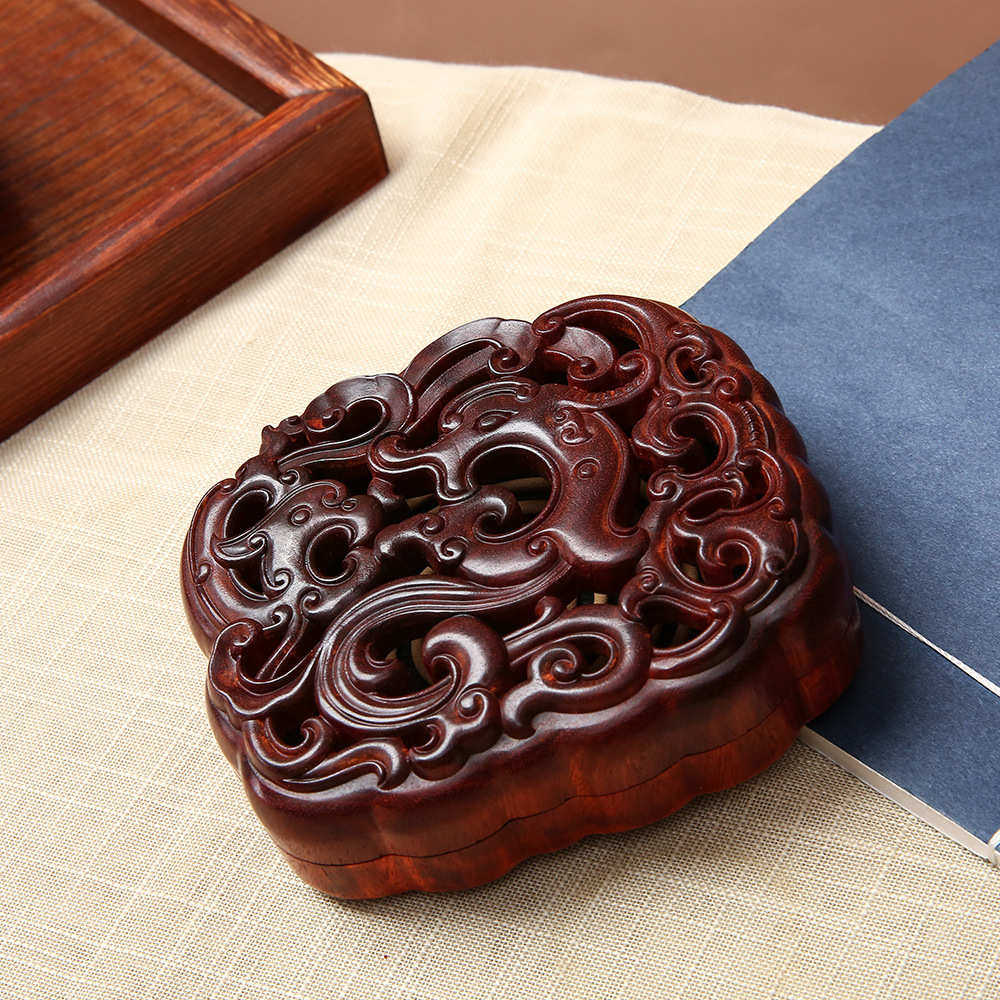 赞比亚小叶紫檀木有凤来仪香盒香炉香座香薰炉红木质香器香道配件,淘宝优惠券,粉丝福利购,淘宝优惠卷