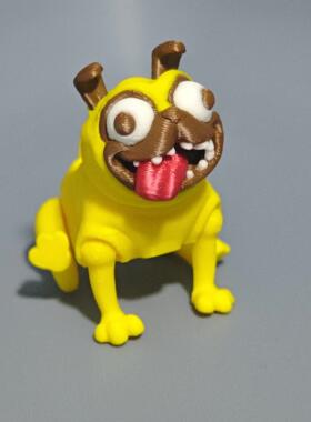 打印搞怪吐舌赖皮手办3D模型摆件