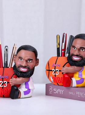 卡通动漫篮球球星笔筒手办创意男生桌面收纳礼品摆件送球迷礼物