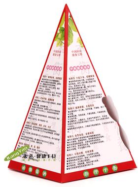 新款 纸质膳食宝塔模型 宝塔台历 膳食宝塔桌面摆件 营养食物模型