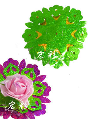 新款1、2、3、5圆畔花 中秋折塔饰品花   花草仿真塑料工艺品