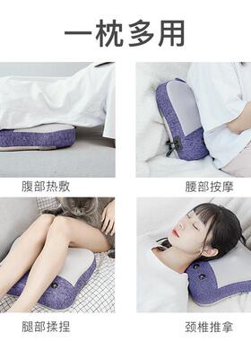 正品凯仕乐按摩椎器仪颈腰部部背办公室家用揉热敷推拿靠垫枕捏头