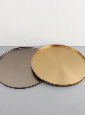 现代简约不锈钢收纳托盘几摆件客厅茶餐厅样0057间面家居桌软装饰