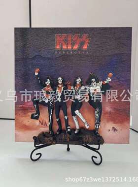 新款桌面树脂工艺品创意恶魔吉他乐队场景奇趣装饰摆件现货