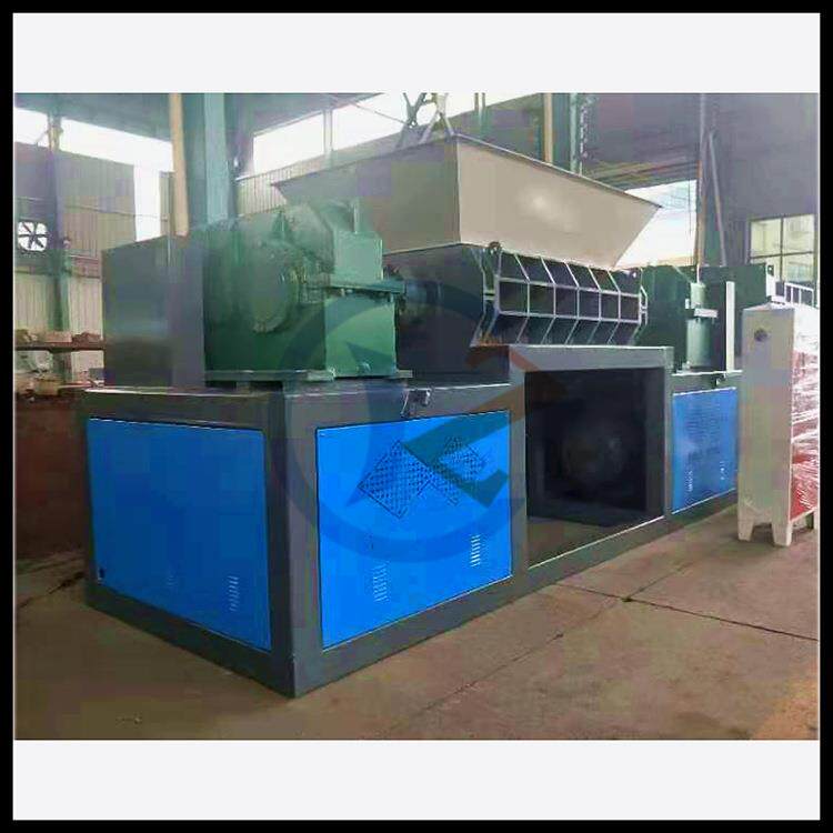 Large double-shaft shredder non-standard processing and manufacturing plastic film crusher metal block shredder factory direct sales