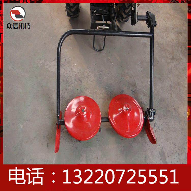 Equipped with walking tractor, micro tillage set, round UFZ lawn mower, weeding wheel, front lawn mower machine